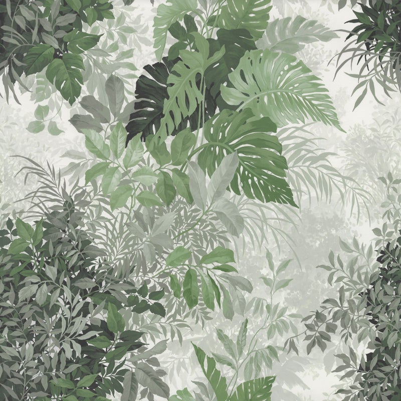 Fototapeta przejrzeć zielonymIbiałym - 250 x 250 cm - KOMAR