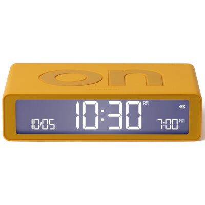 Budzik LEXON Flip Classic Żółty