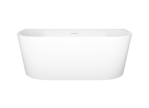 Corsan Wanna przyścienna MONO SLIM 170x75 z PRZELEWEM SZCZELINOWYM i korkiem klik-klak kolor CHROM V029XLSCH -