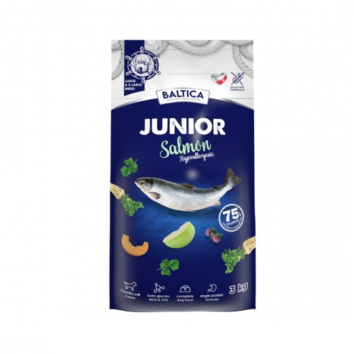BALTICA Excellent Junior Łosoś Rasy duże i olbrzymie - sucha karma dla psa - 3kg