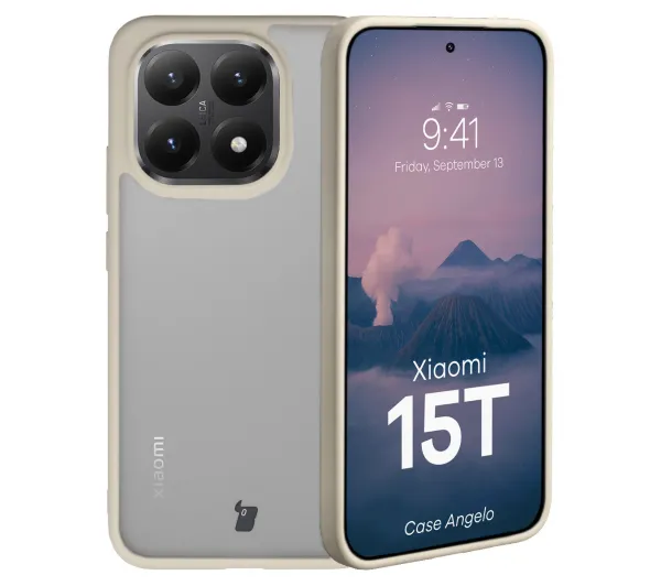 Bizon Angelo do Xiaomi 15T z beżową ramką
