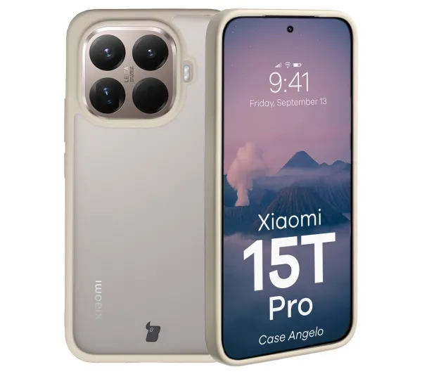 Bizon Angelo do Xiaomi 15T Pro z beżową ramką