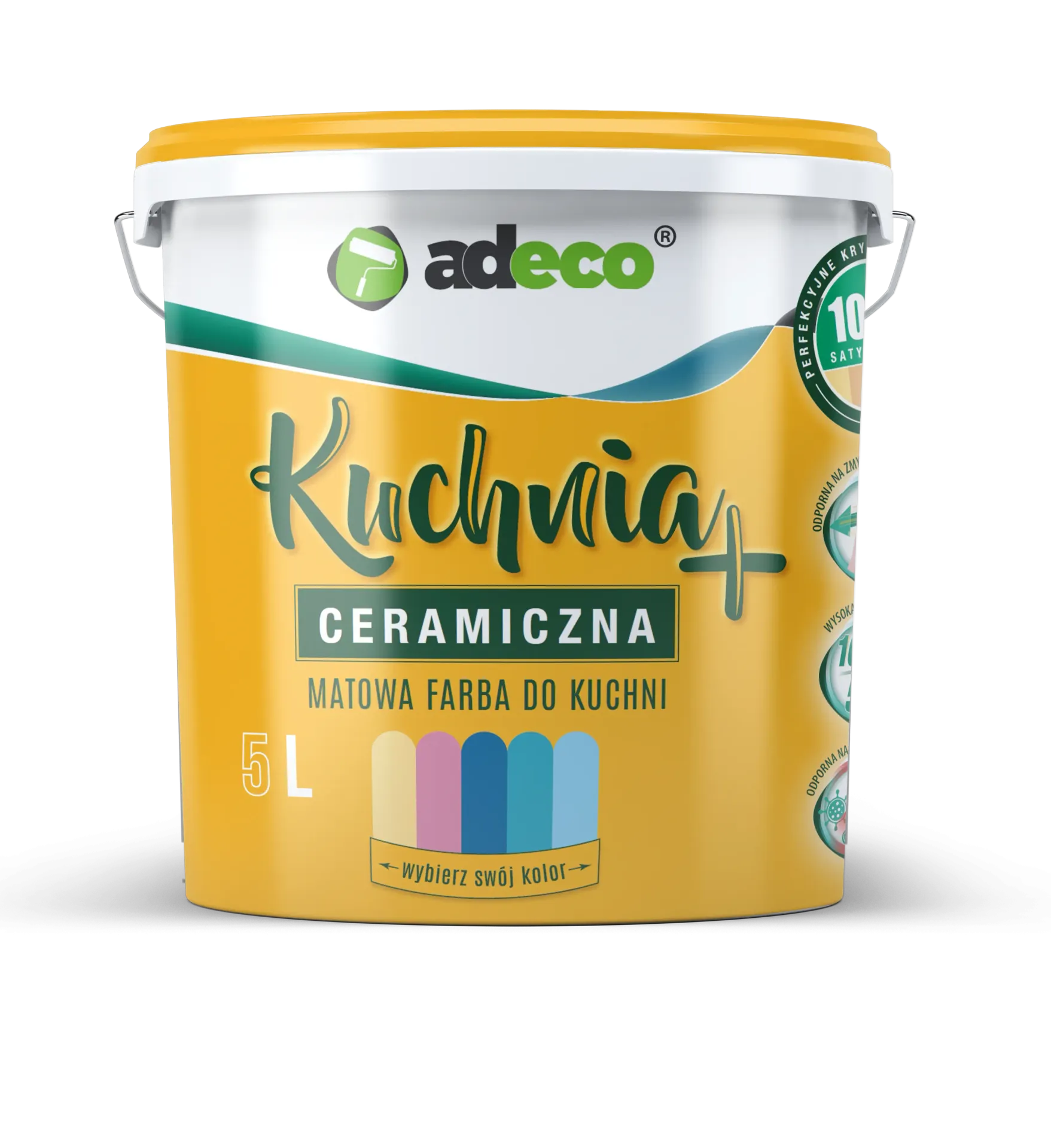 Adeco Kuchnia+ matowa farba ceramiczna do kuchni 2.5l/5l (5 L)