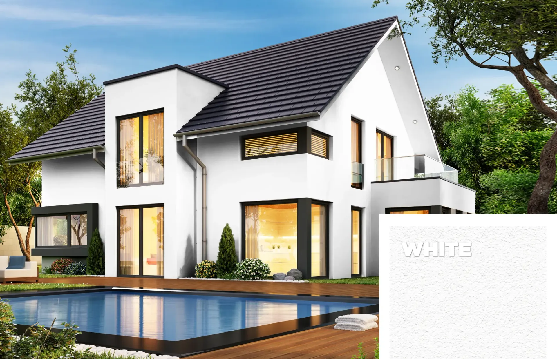 Fasada Perfekt SiSi. Silikatowo-Silikonowa farba na elewację 5 L i 10 L (wiaderko 10L/100 m², BIAŁA)