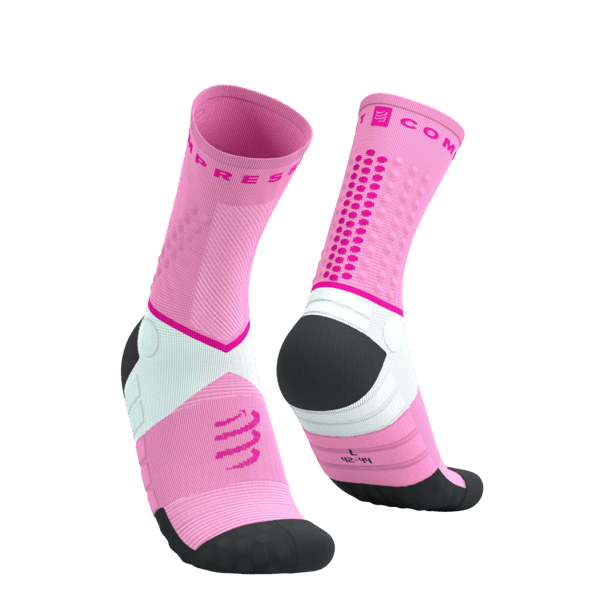 COMPRESSPORT Skarpetki do biegania ULTRA TRAIL SOCKS V2.0 begonia/neon pink