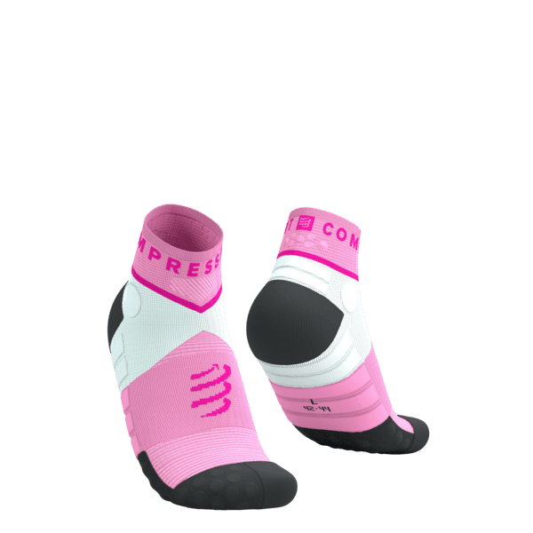 COMPRESSPORT Skarpetki do biegania ULTRA TRAIL LOW SOCKS V2.0 begonia/neon pink