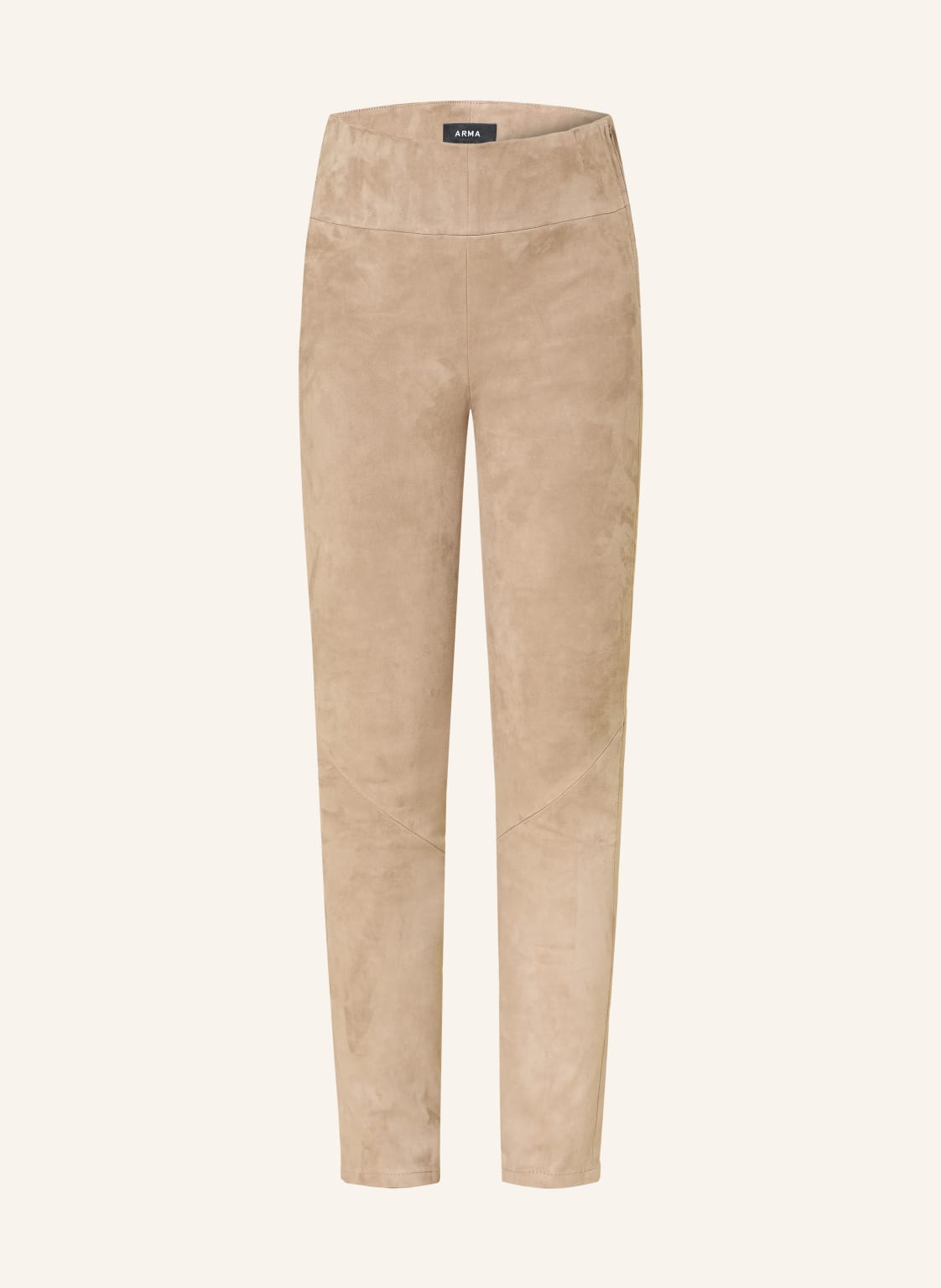 Arma Skórzane Legginsy beige
