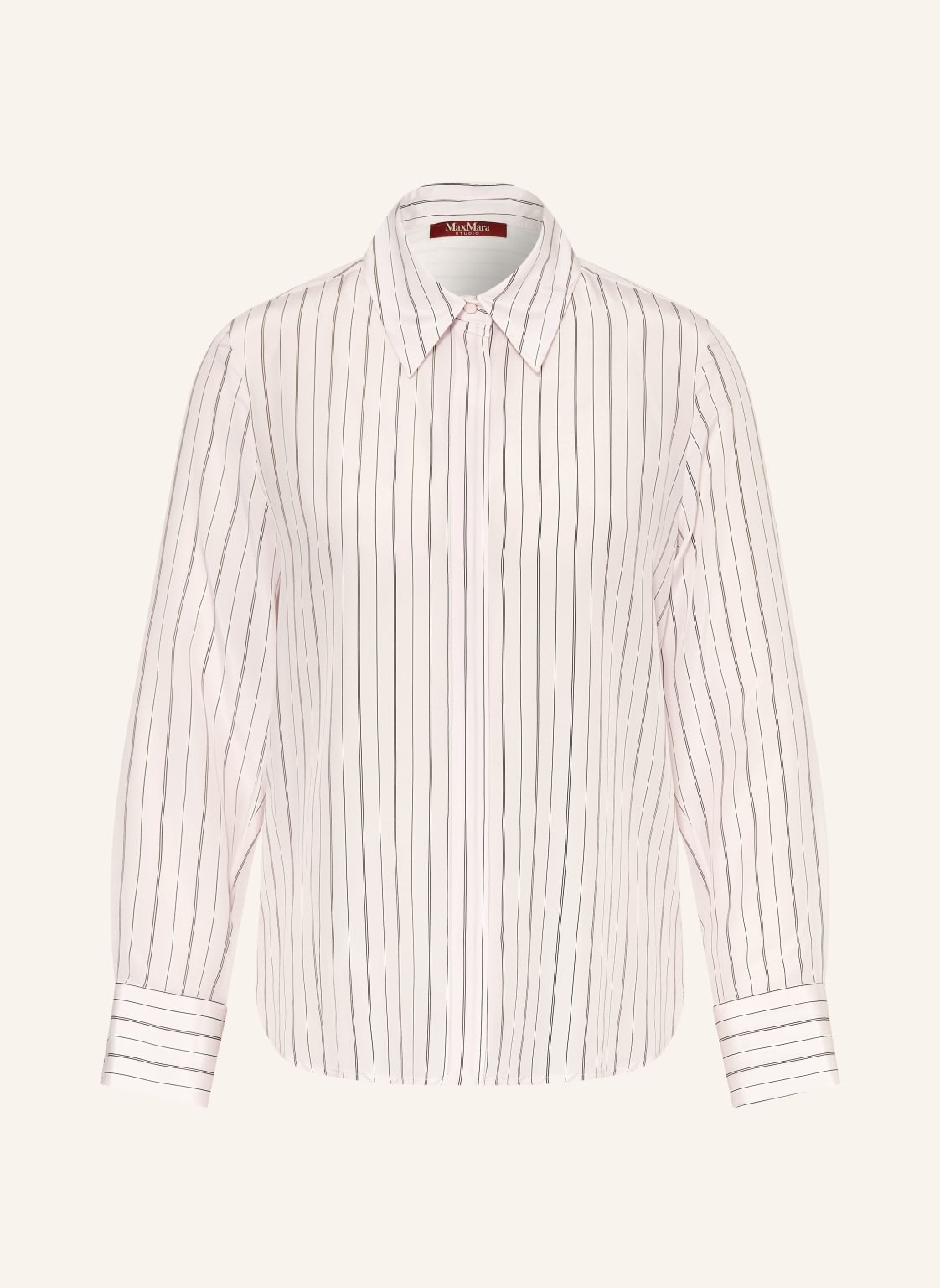 Max Mara Studio Bluzka Koszulowa Flirt Z Jedwabiu rosa