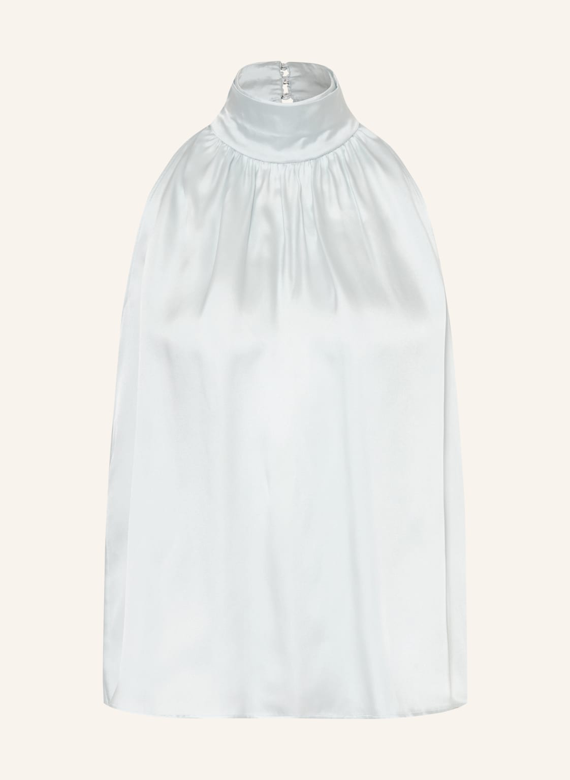 Anine Bing Top Marie Z Jedwabiem blau