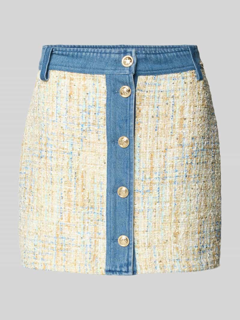 Spódnica mini z cekinowym obszyciem