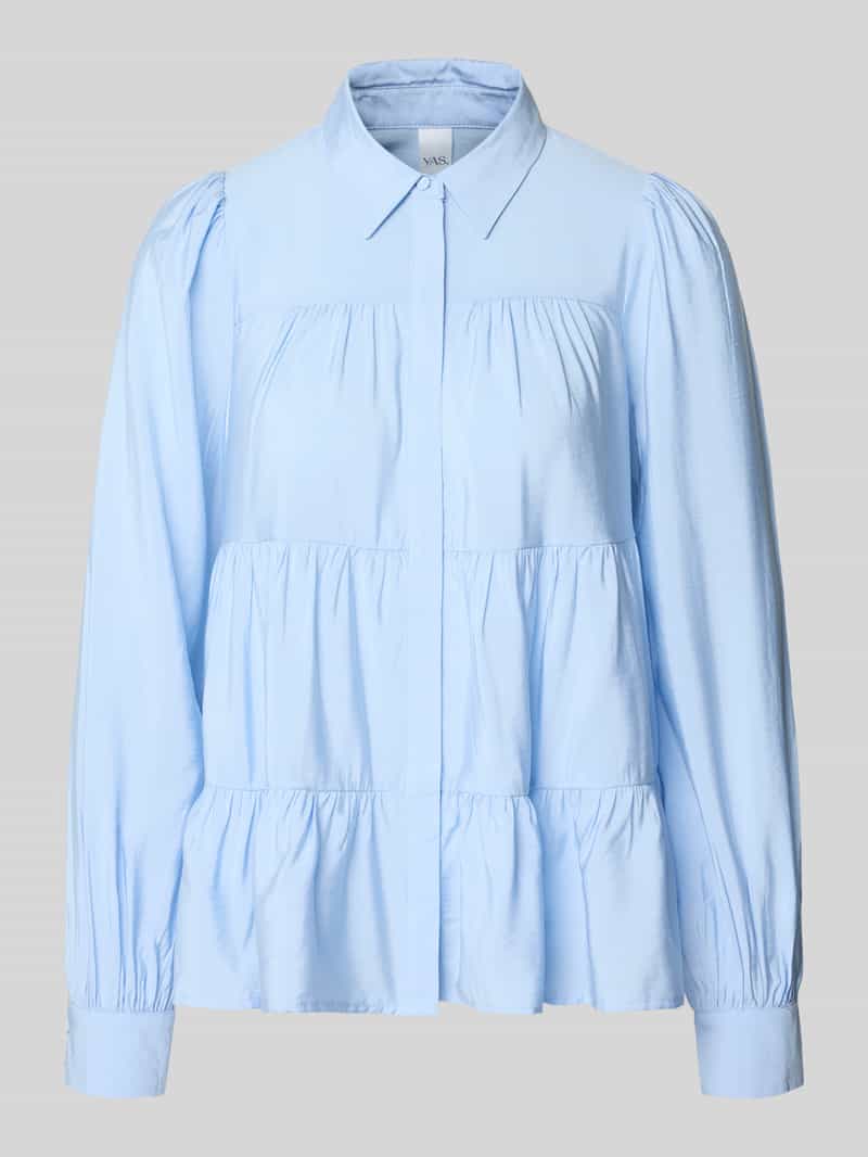 Bluzka koszulowa o kroju regular fit z mieszanki wiskozy model ‘Pala’