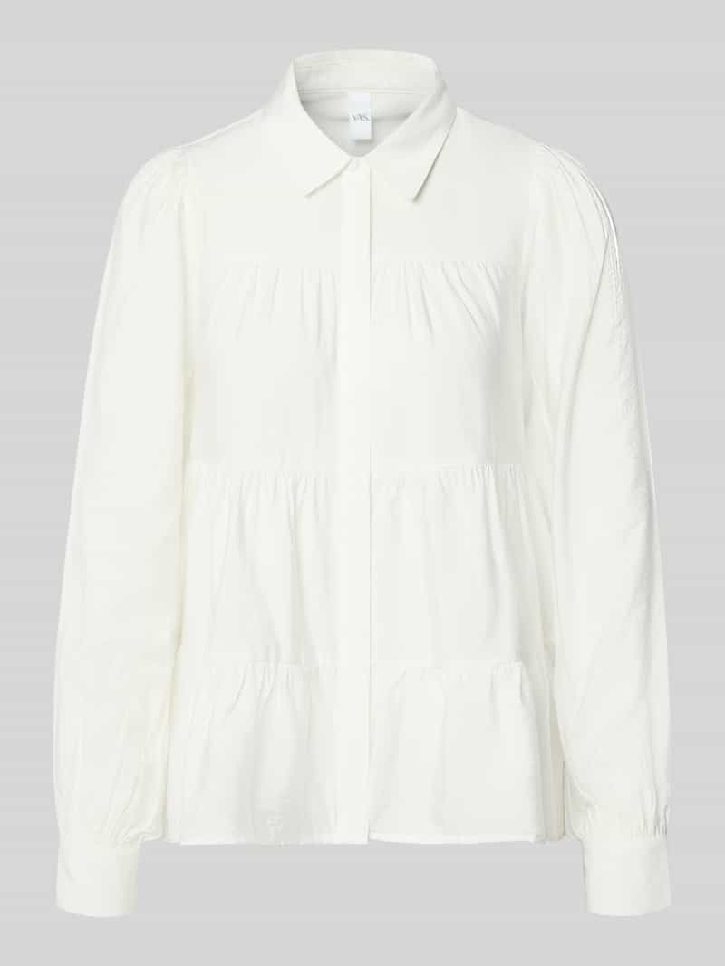 Bluzka koszulowa o kroju regular fit z mieszanki wiskozy model ‘Pala’