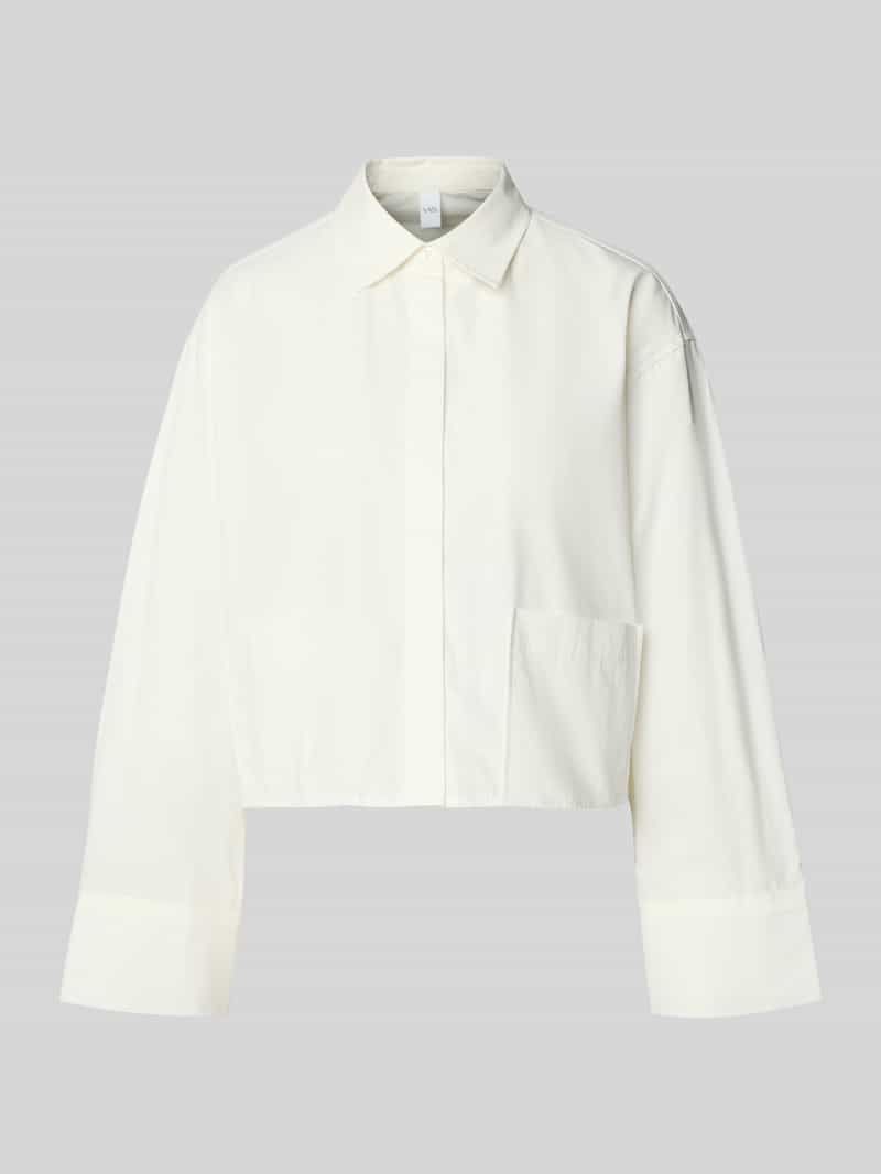 Bluzka koszulowa o kroju relaxed fit z nakładaną kieszenią model ‘Lee’