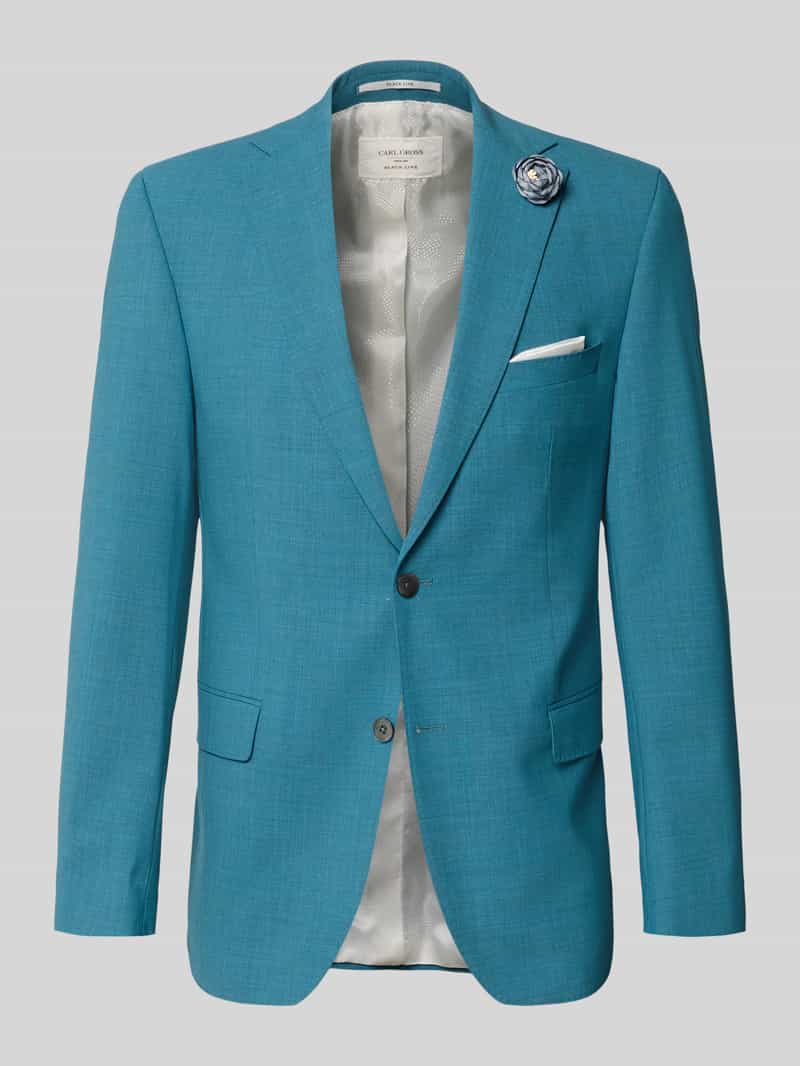 Marynarka na dwa guziki o kroju slim fit z mieszanki wiskozy