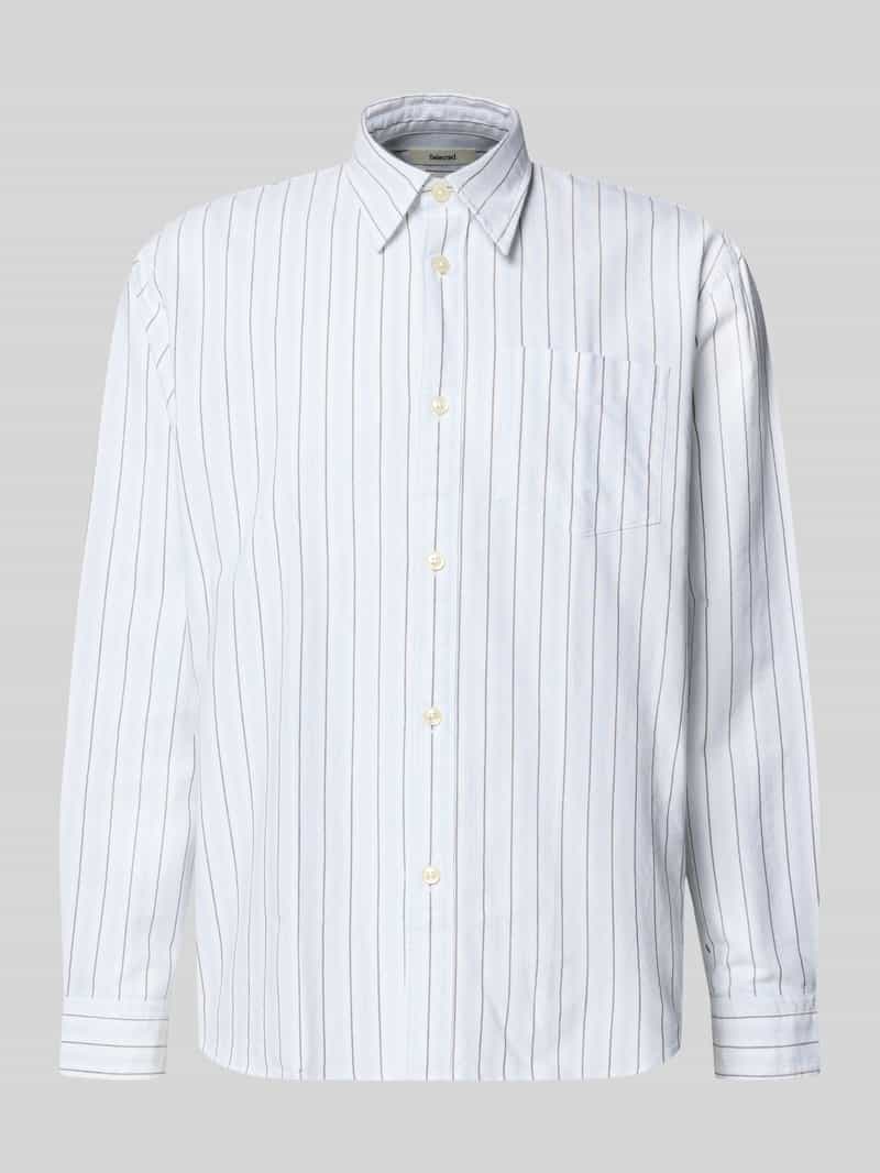 Koszula casualowa o kroju relaxed fit z czystej bawełny model ‘OXFORD SHIRT’