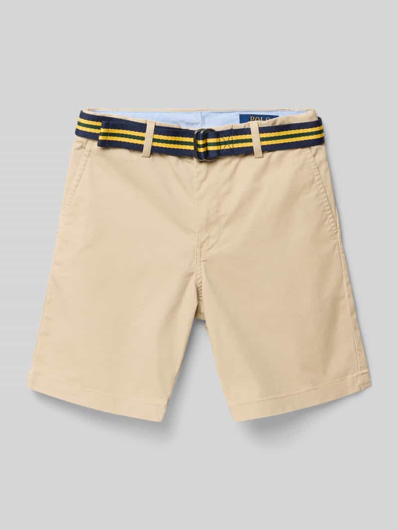 Bermudy o kroju regular fit z mieszanki bawełny model ‘BEDFORD’
