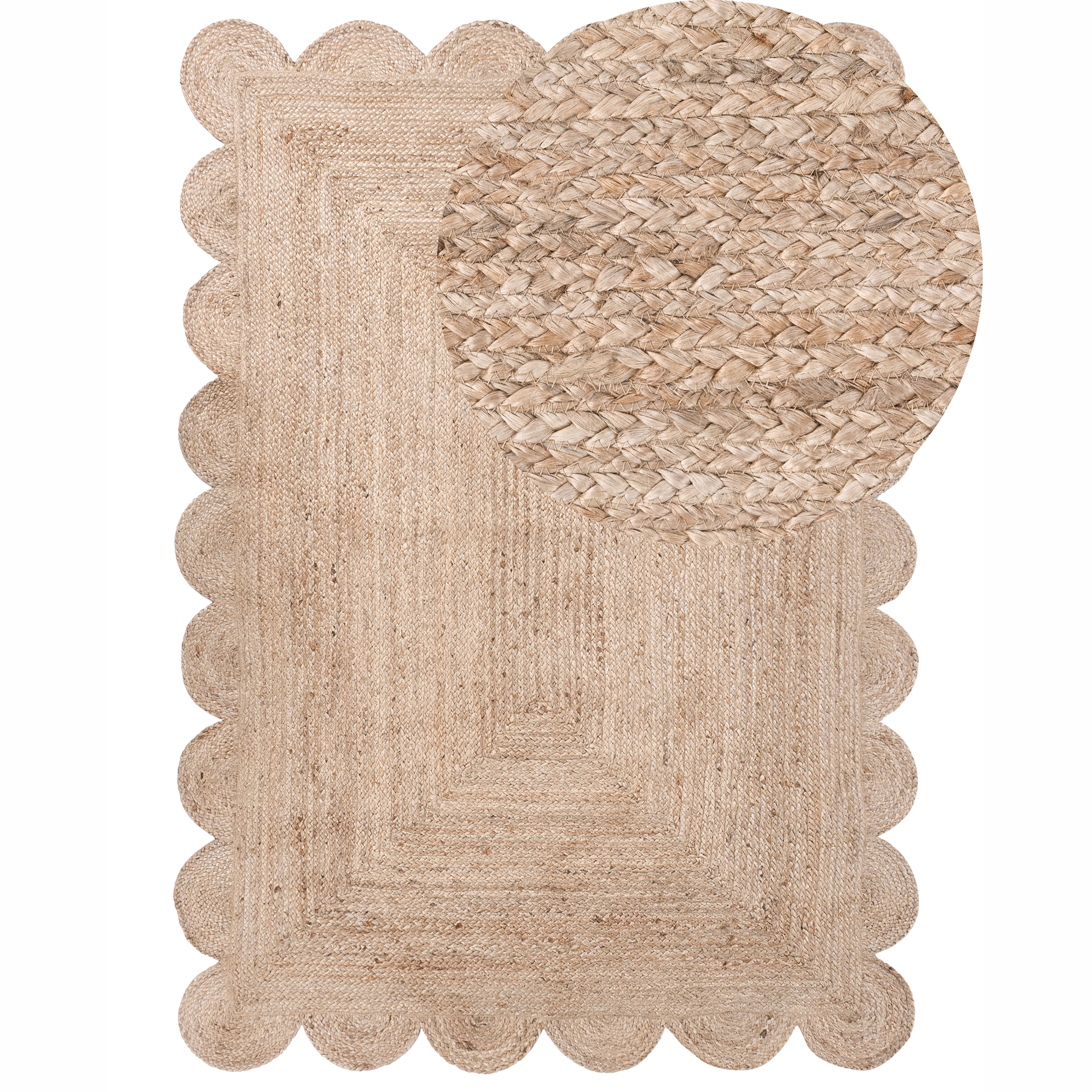 Dywan HINGOLI Beżowy 160 x 230 cm Juta