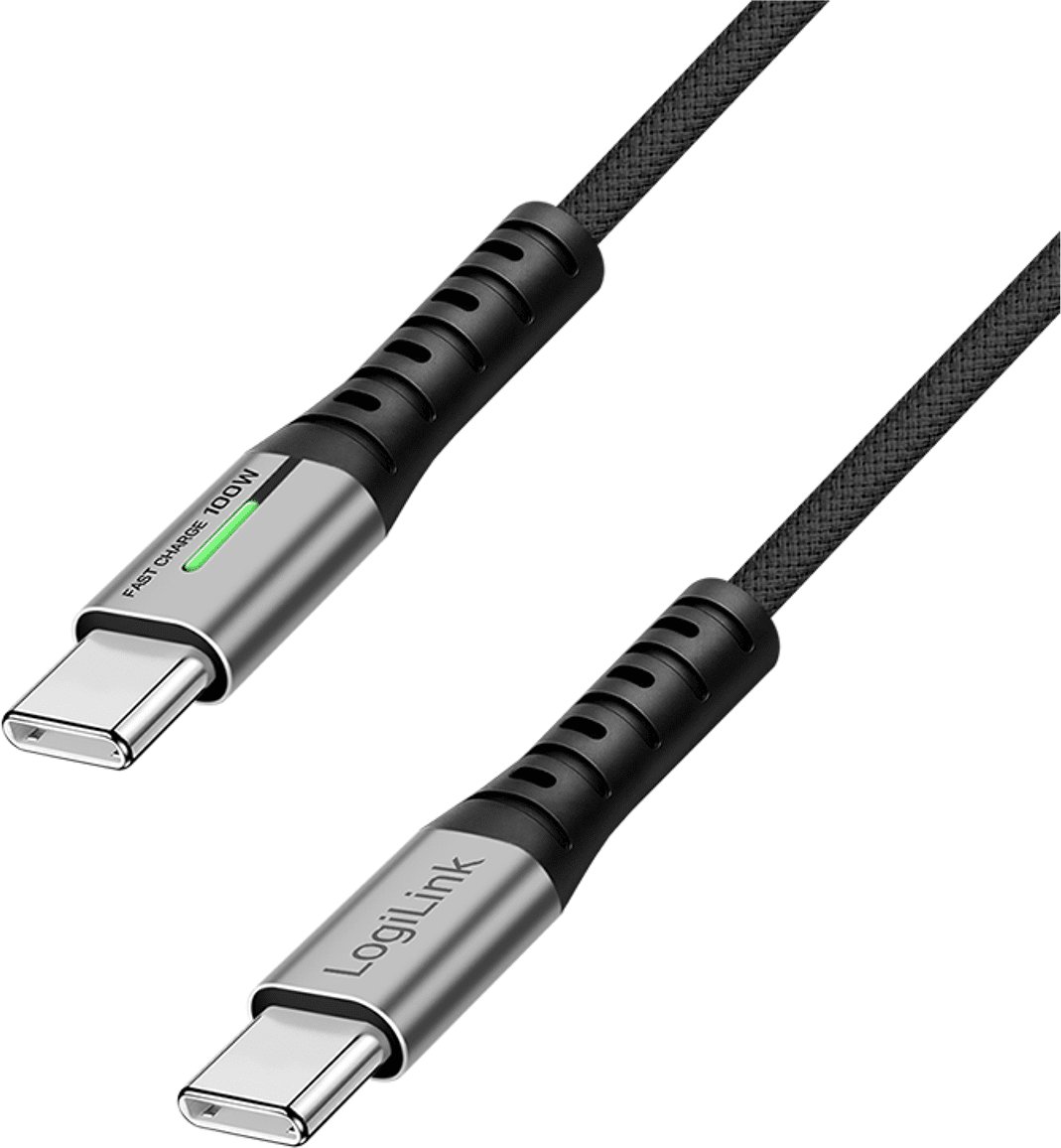 LogiLink USB-C 480 Mb/s, 100W 2.0m w oplocie czarny