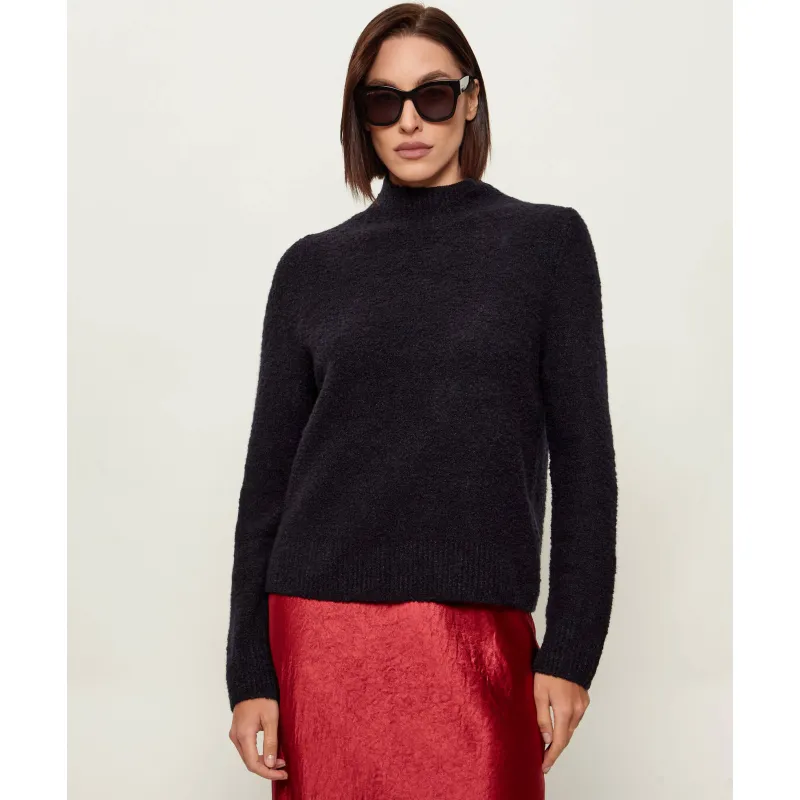 BOSS BLACK Wełniany półgolf Fubrina Regular Fit z dodatkiem kaszmiru