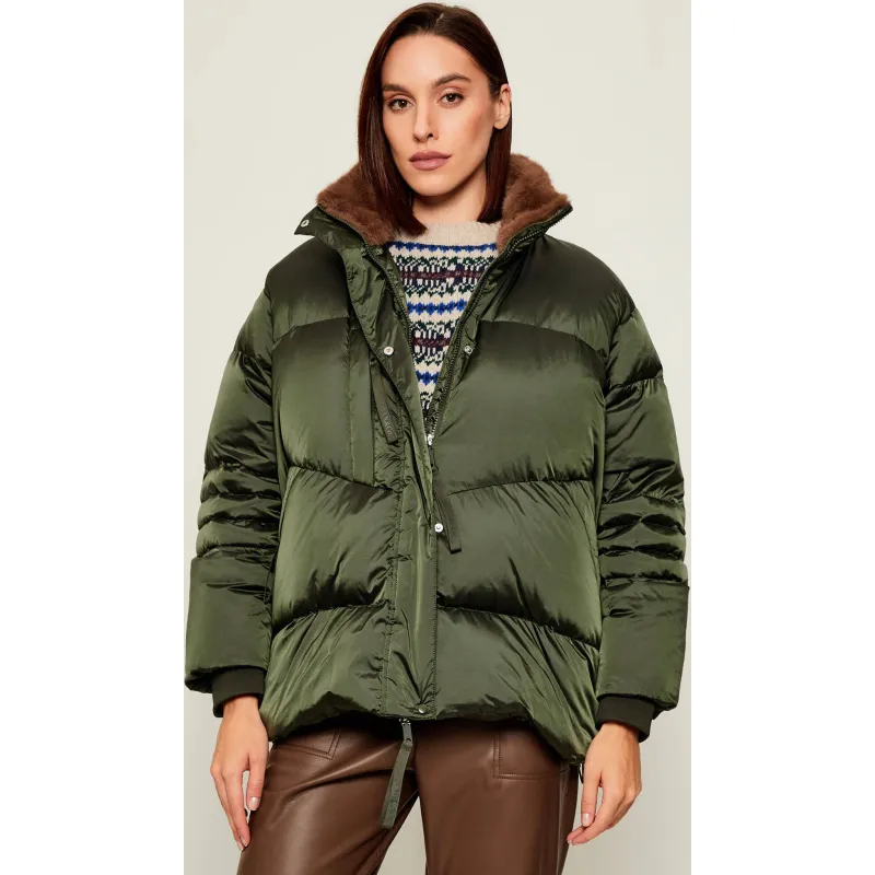 MAX&Co. Puchowa kurtka CURSORE Oversize fit shearling