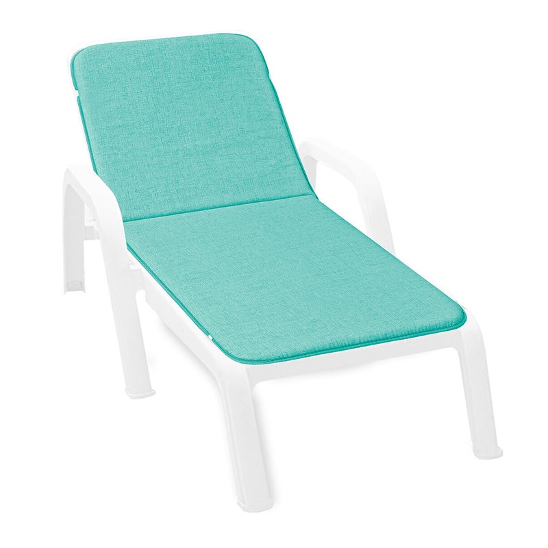 Poduszka Na Leżak Miękki 100% Wyprodukowano We Włoszech Morze Składanie Turkus