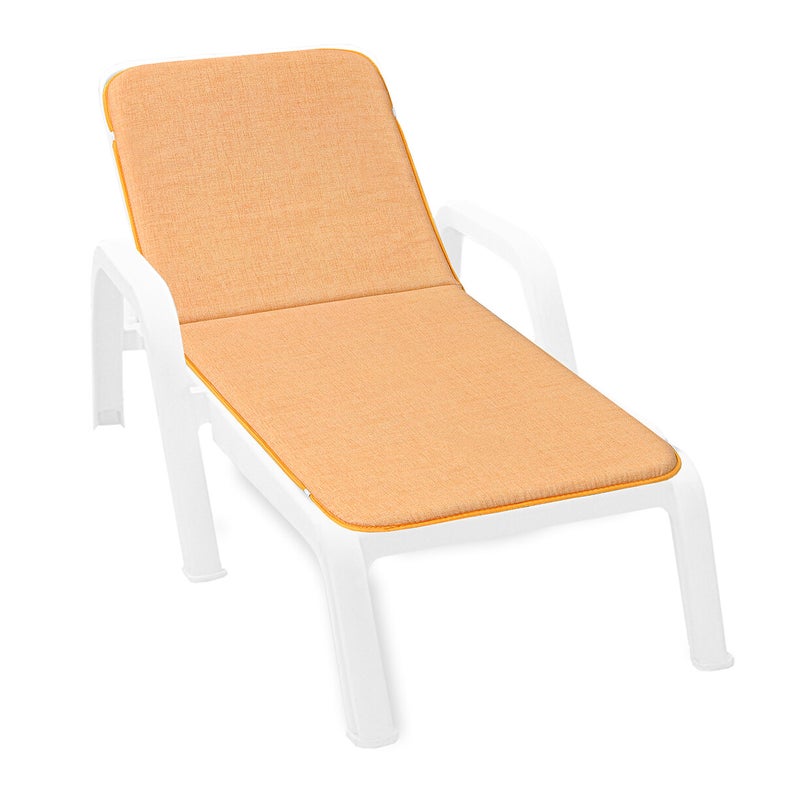 Poduszka Na Leżak Miękki 100% Wyprodukowano We Włoszech Morze Składanie Pomarańczowy