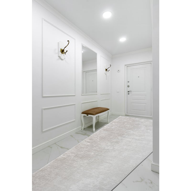CHODNIK podgumowany DO PRANIA LOTUS SMOOTH 52420 Melanż beż 80cm 80x420 cm