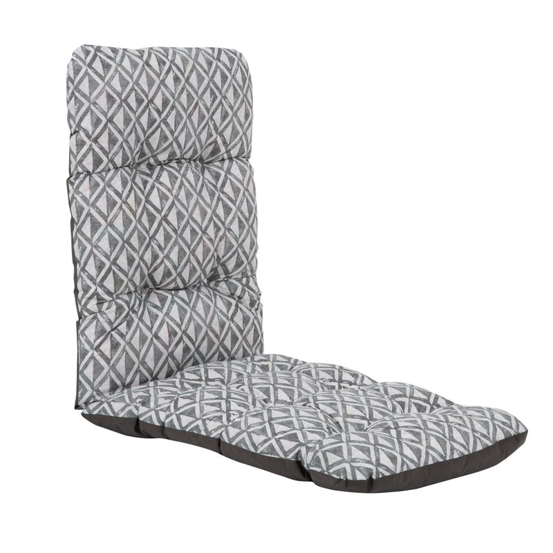 Poduszka na fotel ogrodowy 153 x 48 cm Malaga Plus geometryczny jasnoszary PATIO