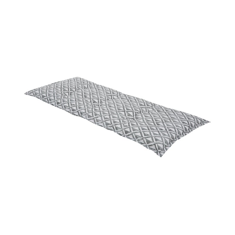 Poduszka na ławkę 120 cm geometryczny jasnoszary PATIO