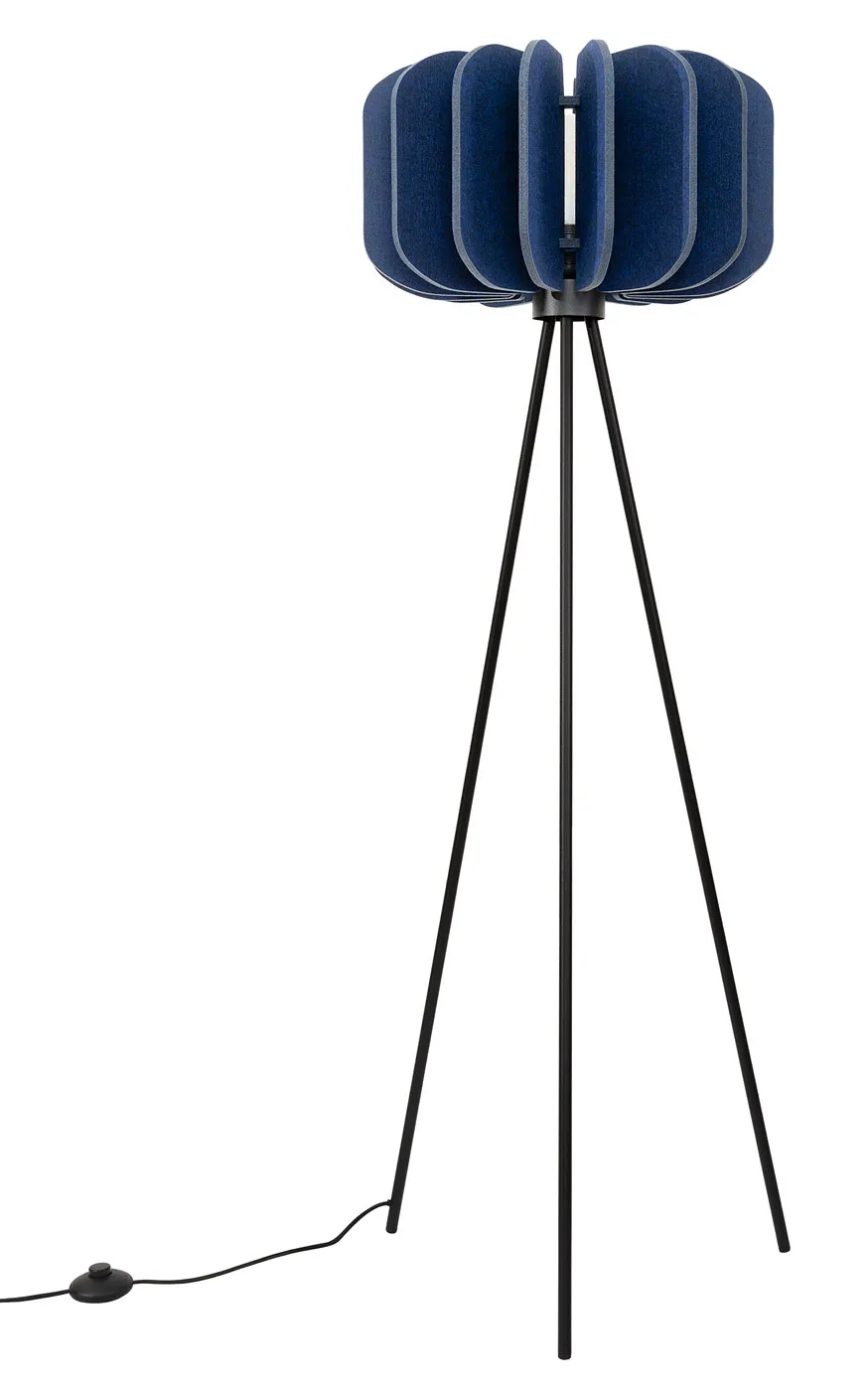 Granatowa lampa podłogowa Z3-D92