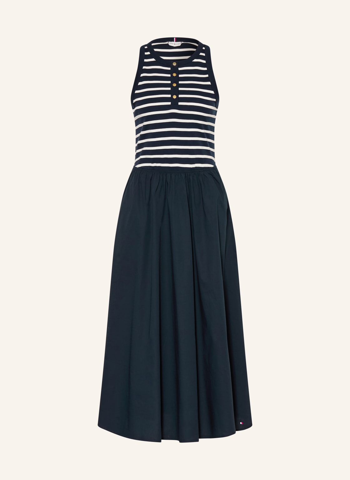 Tommy Hilfiger Sukienka Z Mieszanki Materiałów blau