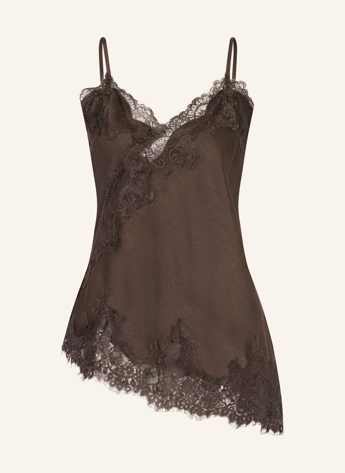 Neo Noir Top Viole Z Koronką braun