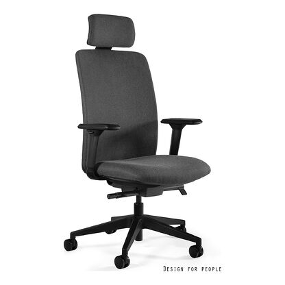 Unique Fotel ergonomiczny ELI Szary ciemny