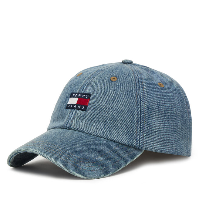 Czapka z daszkiem Tommy Jeans Tjw Heritage Denim Cap AW0AW18578 Niebieski