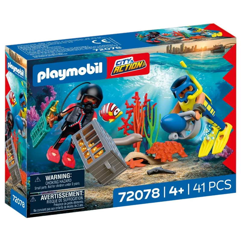 Playmobil City Action Nurek policyjny ze skarbem 72078