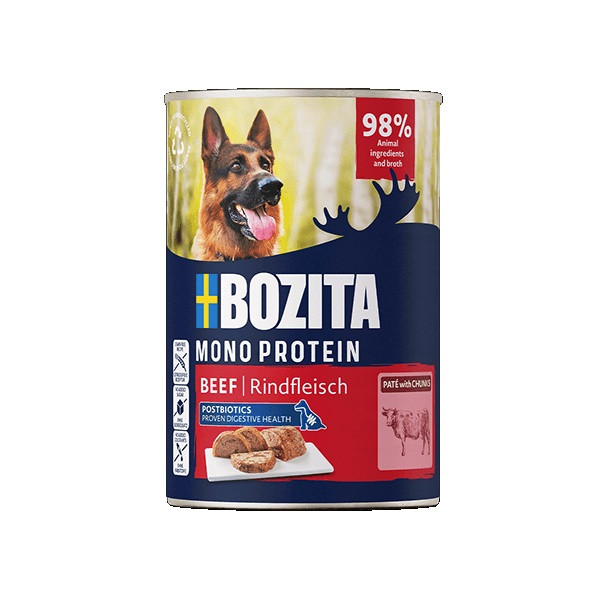 BOZITA Monoprotein Pate Wołowina - mokra karma dla psa - 400g