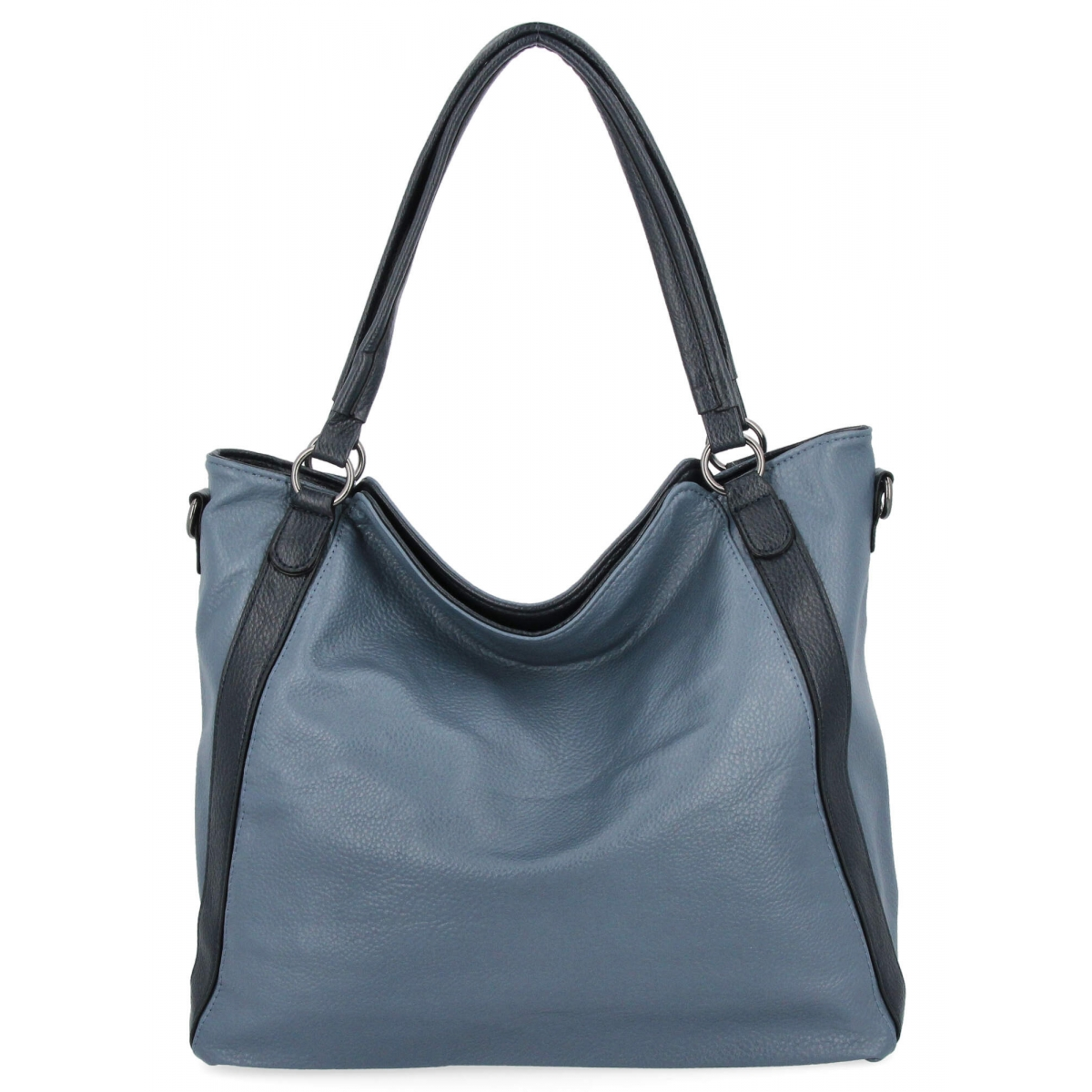 Torebka Damska Shopper Bag XL firmy Hernan HB0337 Niebieska/Granatowa