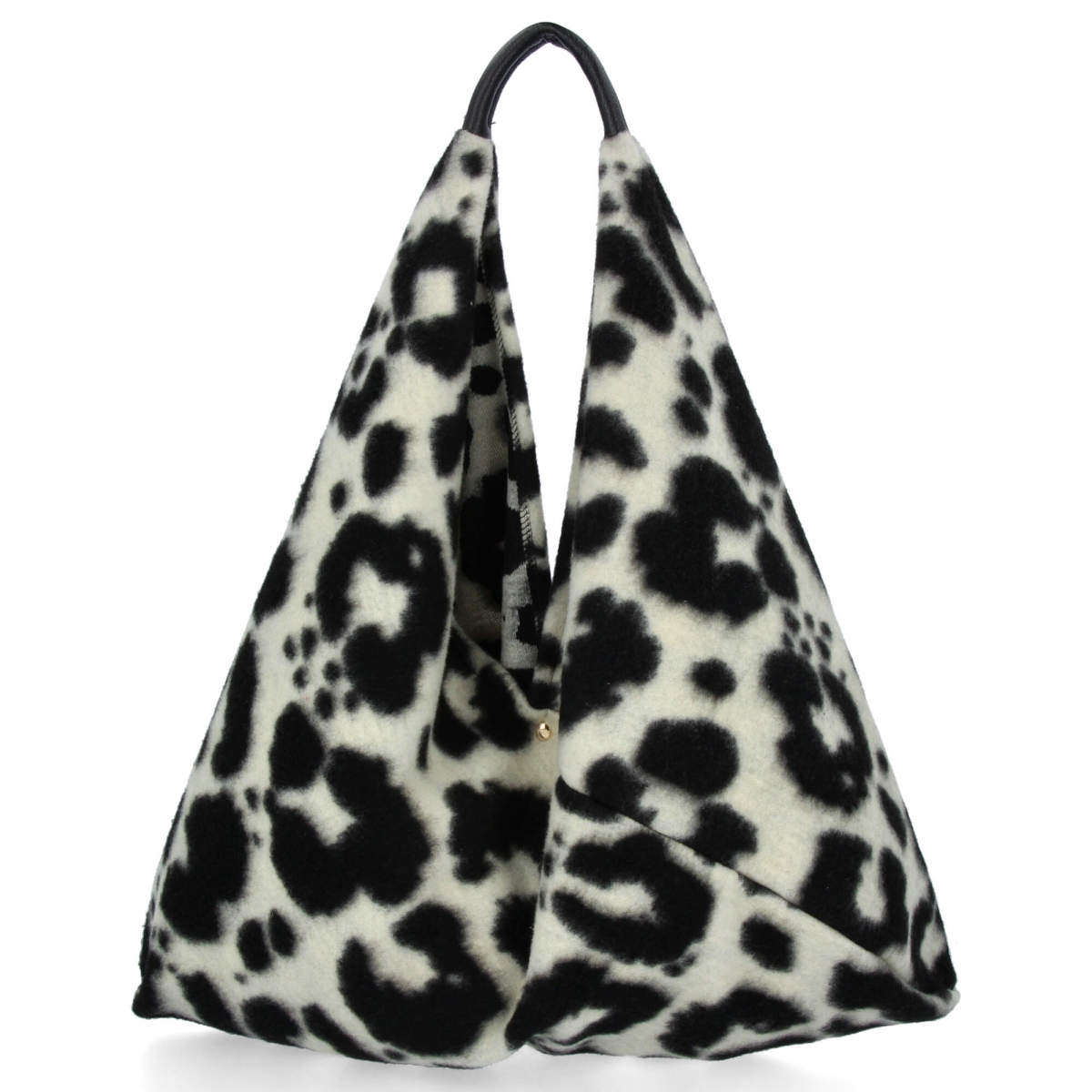 Włoska Torebka Shopper bag w Modne Wzory 835 Multikolor