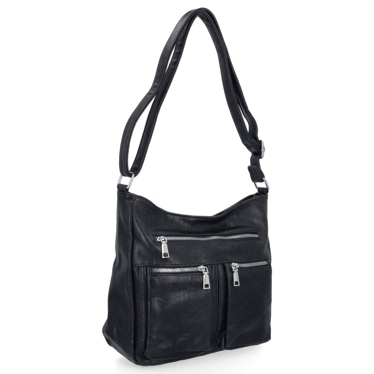 Uniwersalna Torebka Damska Listonoszka firmy Herisson 13K391 Czarna