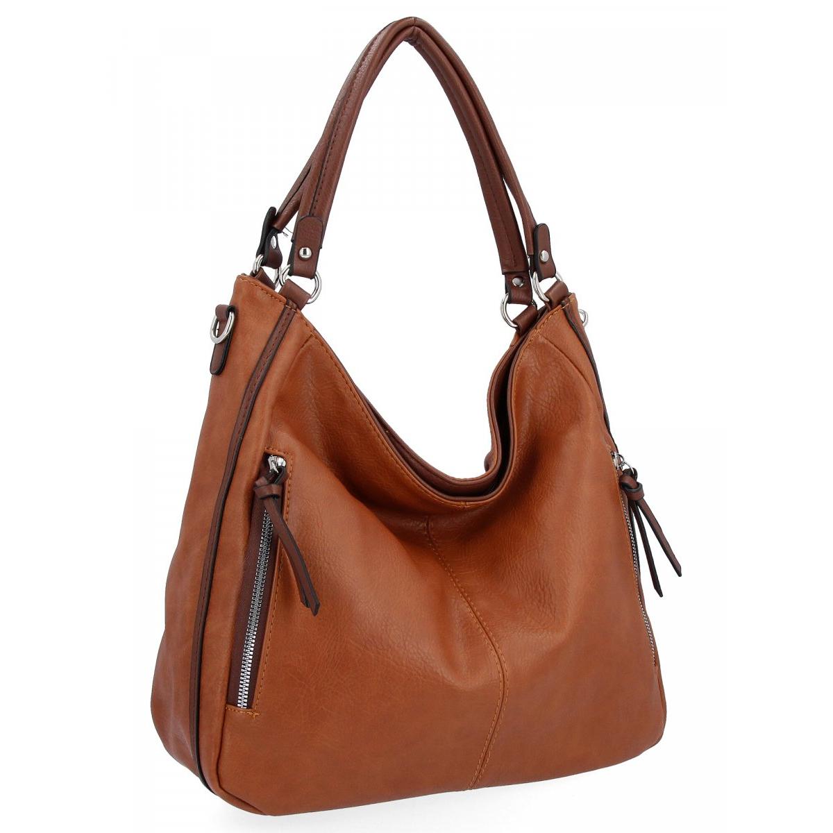 Uniwersalna Torebka Damska XL Na Co Dzień firmy Hernan HB0379 Ruda