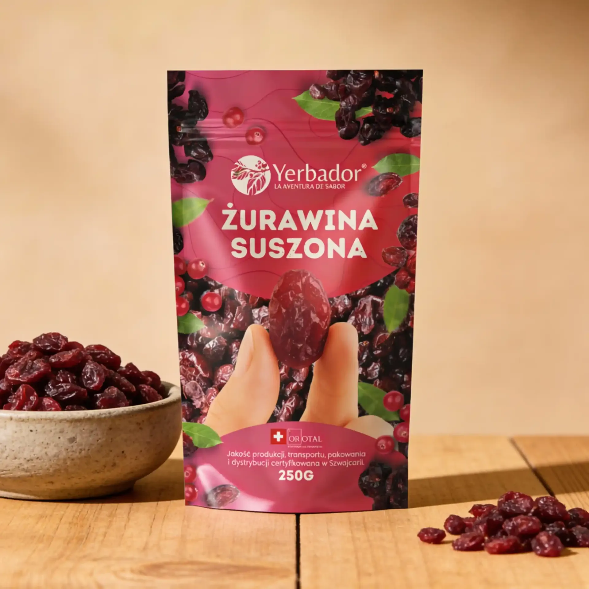 Żurawina Suszona – 250 g – Tarcza Oporności i Zdrowia