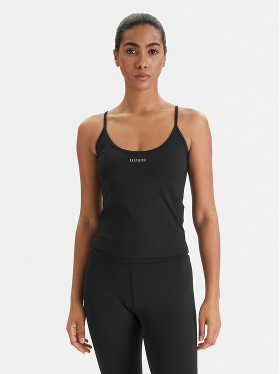 Guess Top V6RP14 KD952 Czarny Slim Fit