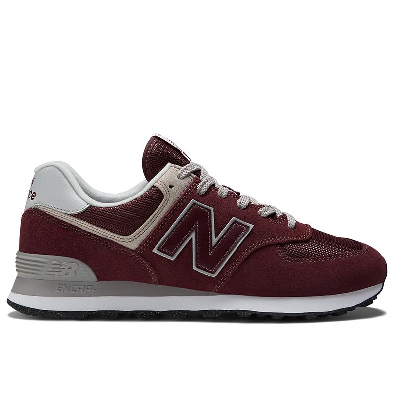 Buty męskie New Balance ML574EVM - bordowe