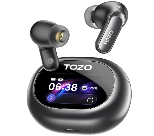 Tozo AeroSound6 Pro Dokanałowe Bluetooth 5.4 Czarny