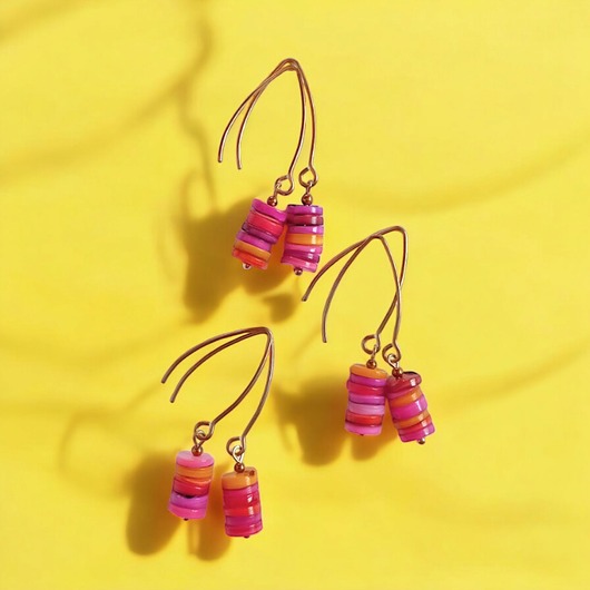 Kolczyki : SUMMER energy: masa perłowa : dłuższe