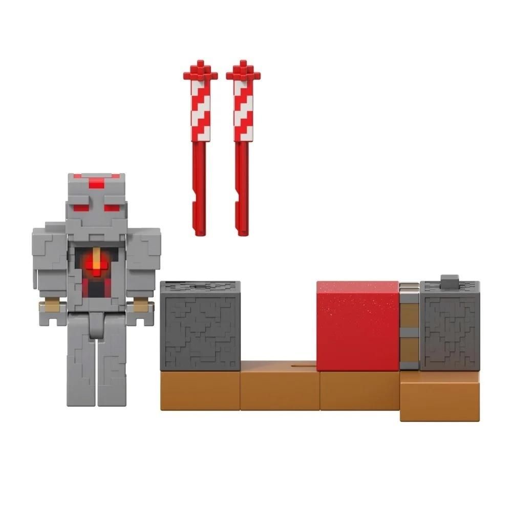 Minecraft Wyrzutnia fajerwerków + figurka Zestaw - figurka