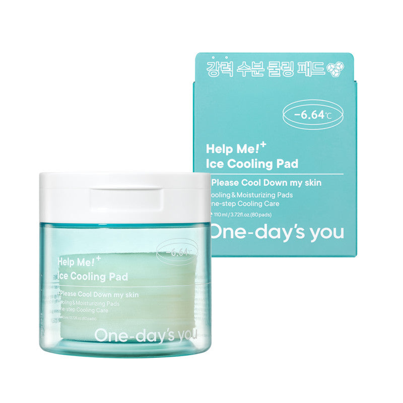 ONE-DAY’S YOU HELP ME ICE COOLING PAD Chłodzące płatki tonizujące 110 ml (80szt.)