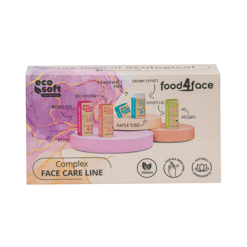 ECO SOFT FOOD4FACE Zestaw do kompleksowej pielęgnacji twarzy