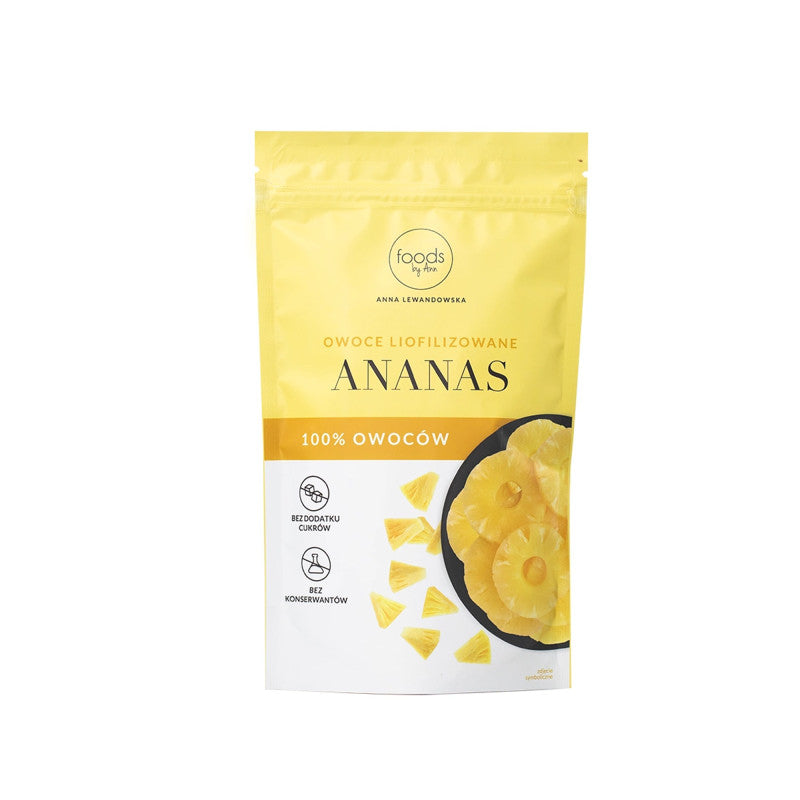 LEVANN FOODS BY ANN Owoce liofilizowane - ananas 100 g