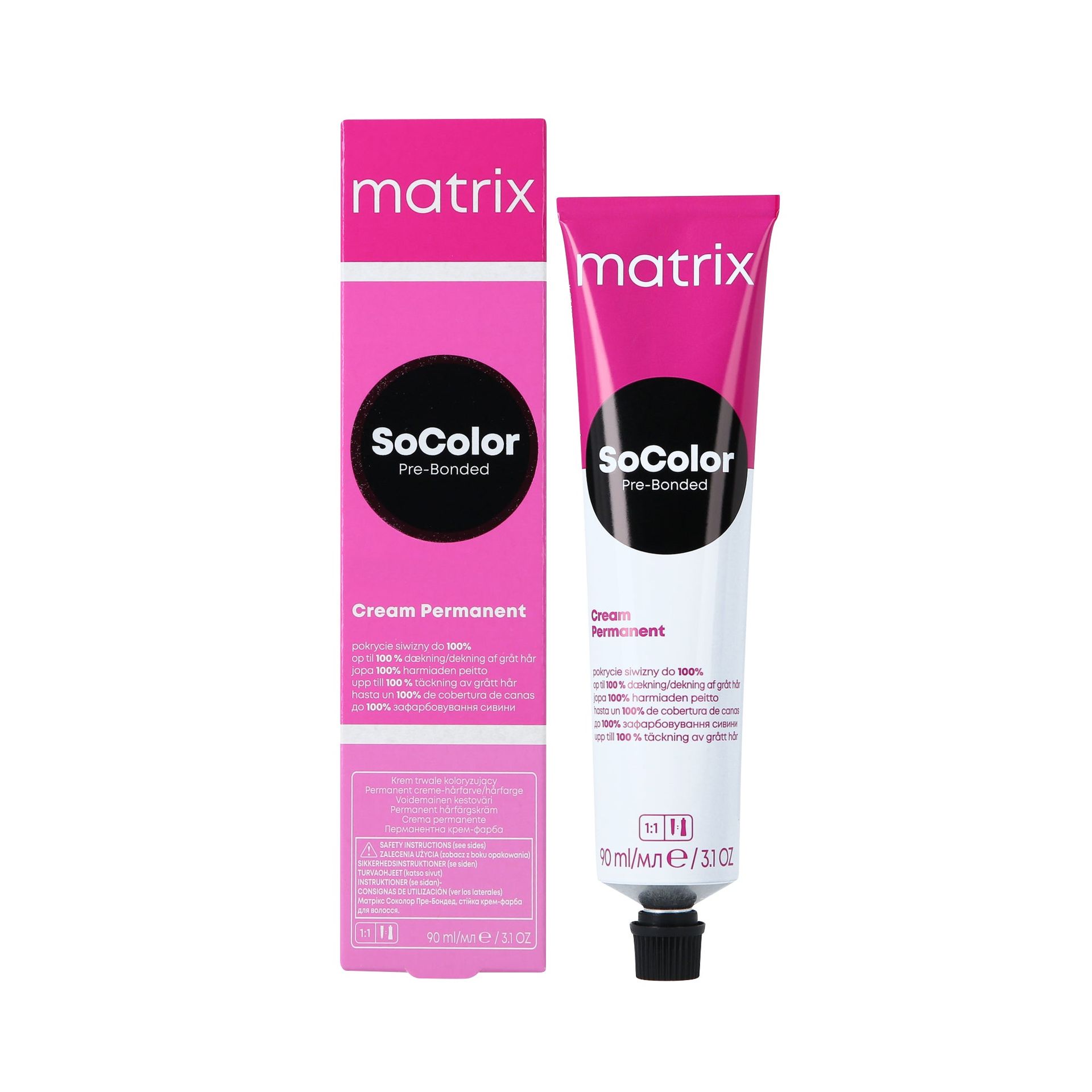 MATRIX SOCOLOR PRE-BONDED CREAM PERMANENT Trwała farba do włosów 90 ml